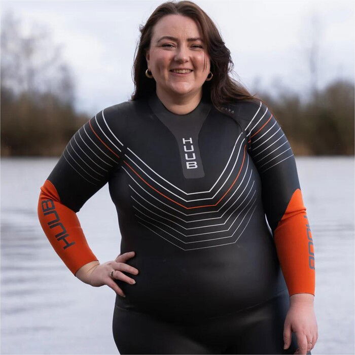 2024 Huub Frauen Araya Neoprenanzug ARAYAW - Black / Orange